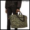 【Dolce&Gabbana】NYLON TRAVEL BAG LEOPARD PRINT GREEN TAG