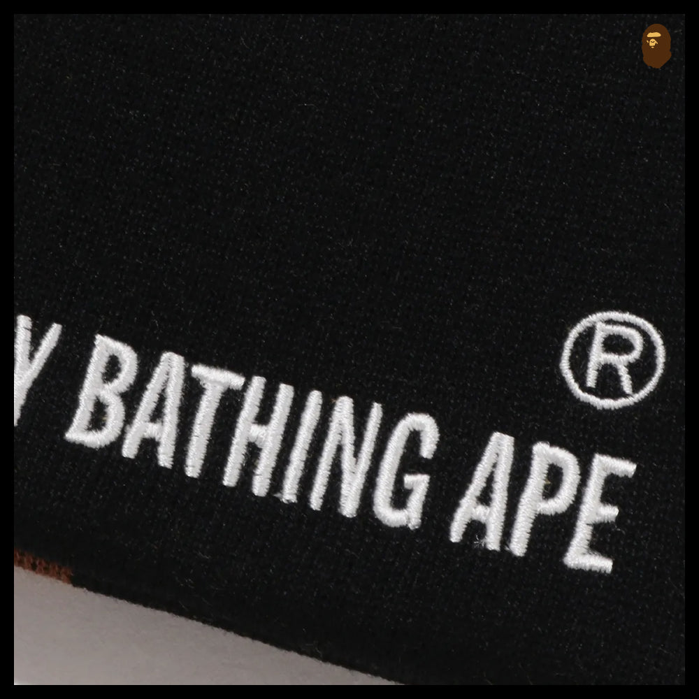 【A BATHING APE】Ape Head Knit Cap Black
