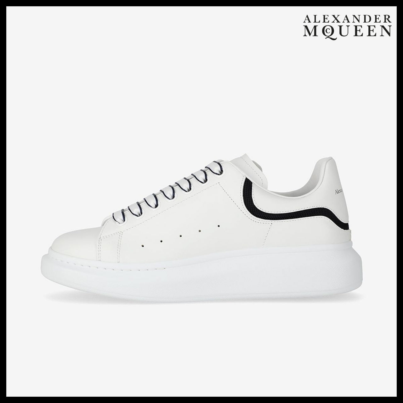【Alexander Mcqueen】Oversole Sneakers in White/Navy