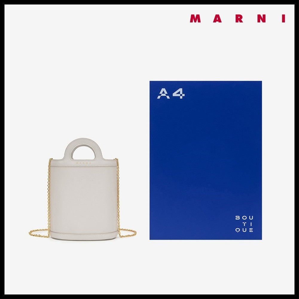 【MARNI】 マルニ バッグ NANO CHAIN BUCKET BAG ICE