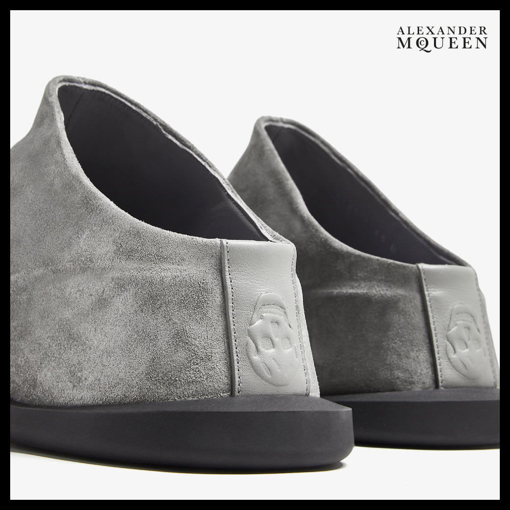 【Alexander Mcqueen】Wave Mules Suede Slip-On