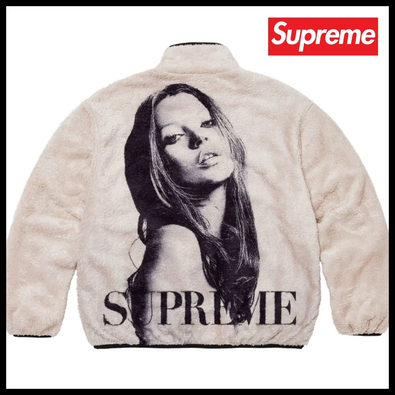 【Supreme】Kate Moss Fleece Jacket Natural 24FW