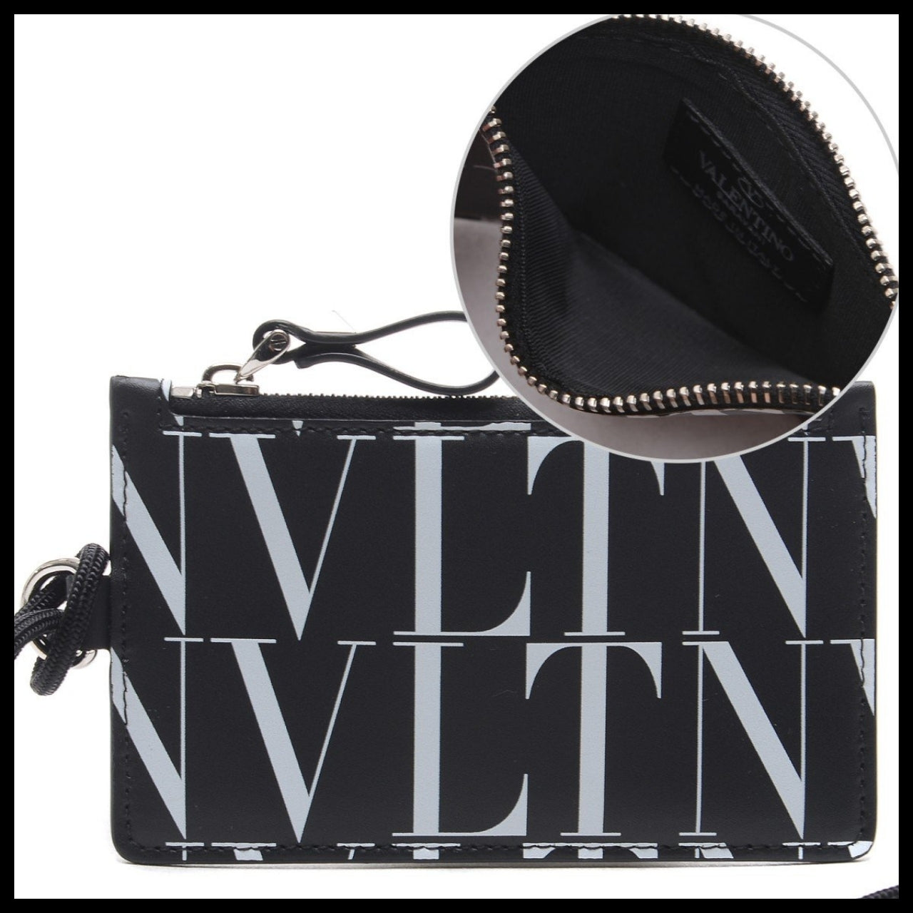 【Valentino】Men's VLTN Strap Card Wallet Logo Streetwear