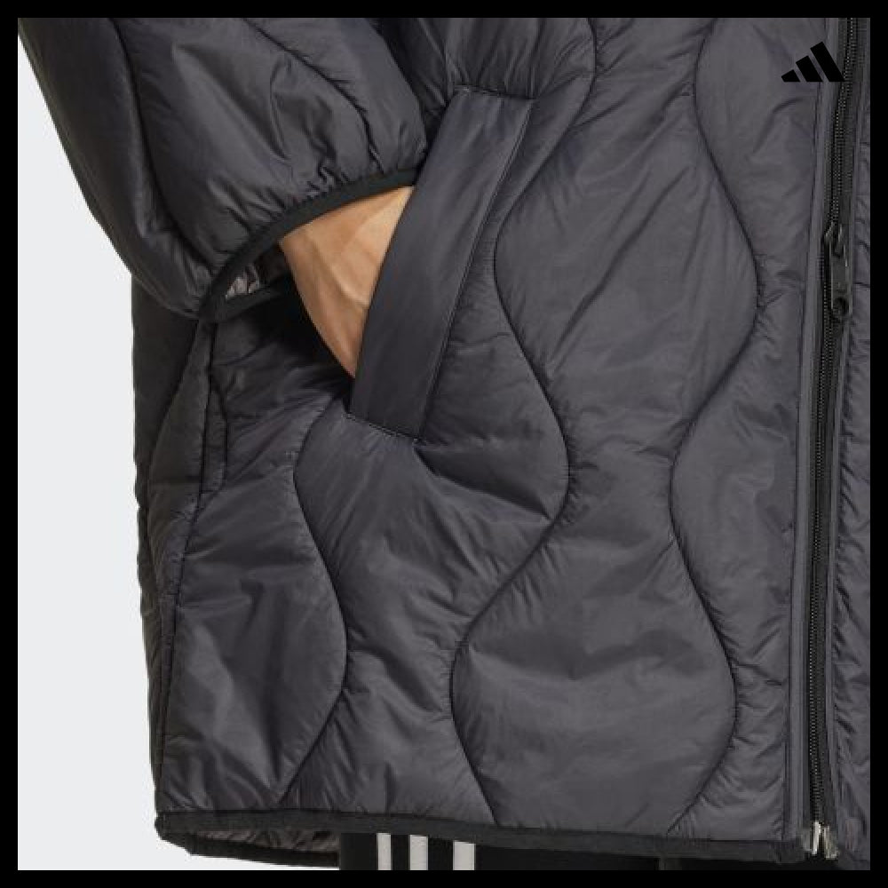 【adidas】Quilted Mid Jacket - Black