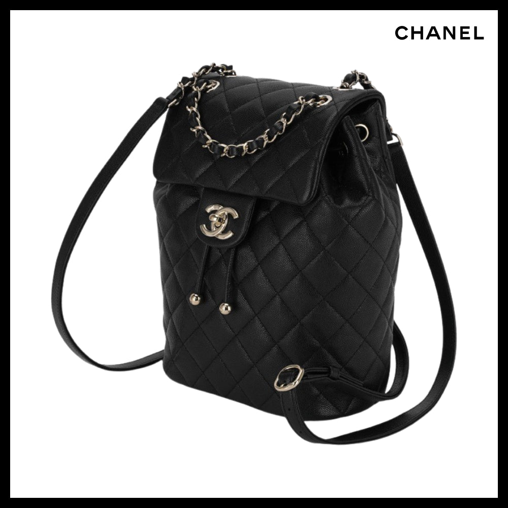 【CHANEL】Classic Backpack Grained Shiny Calfskin