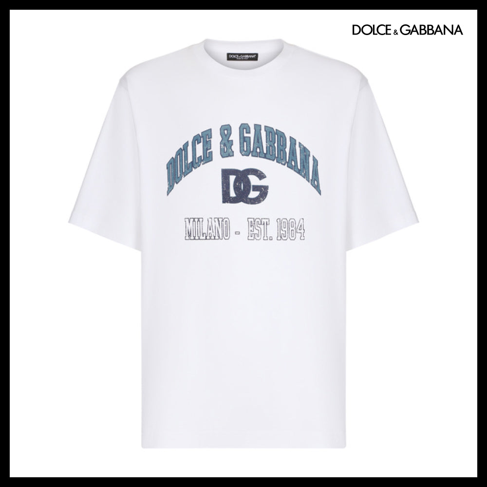 【Dolce & Gabbana】COTTON T-SHIRT WITH PRINT