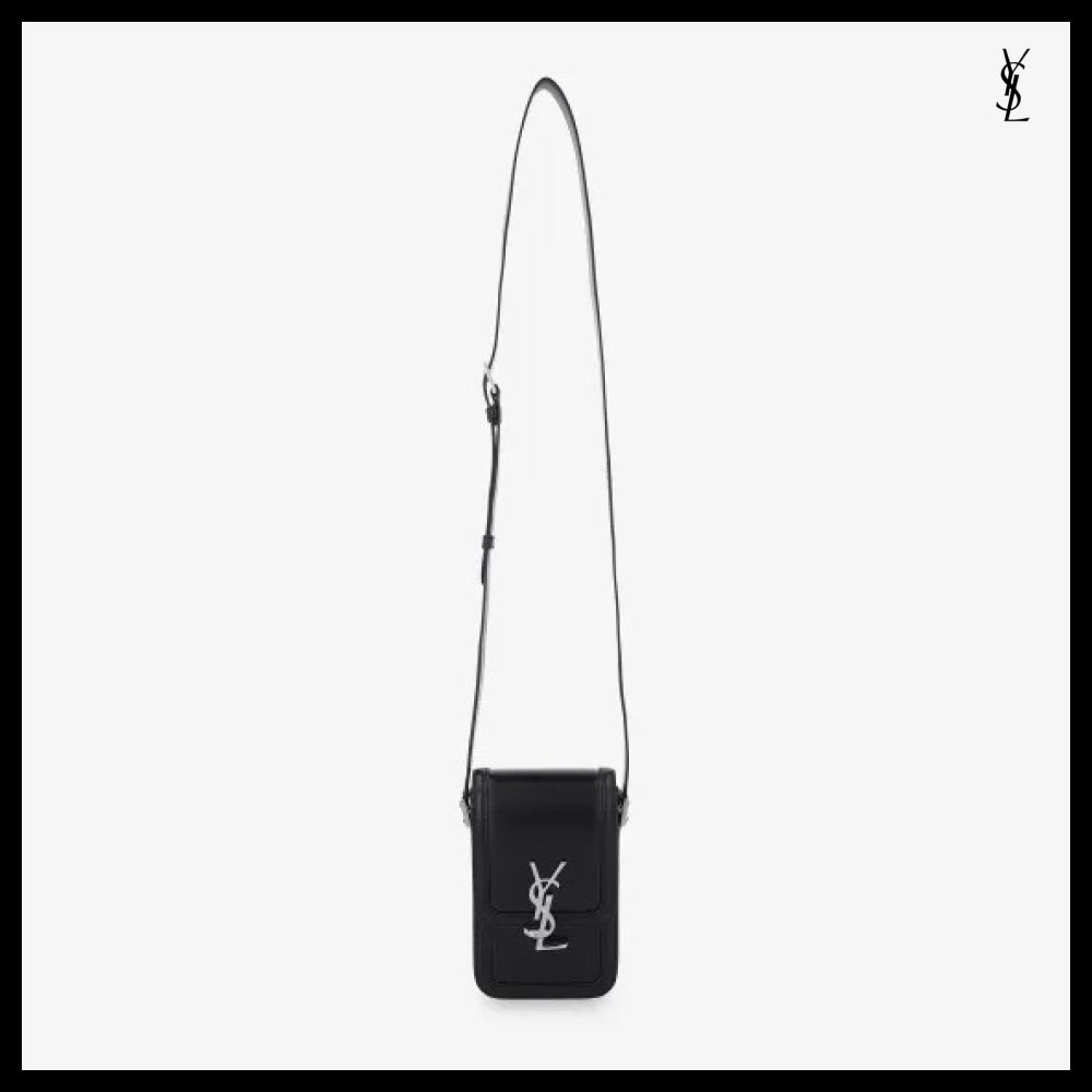 【Saint Laurent】Mini Monogram Solferino Crossbody Bag Black