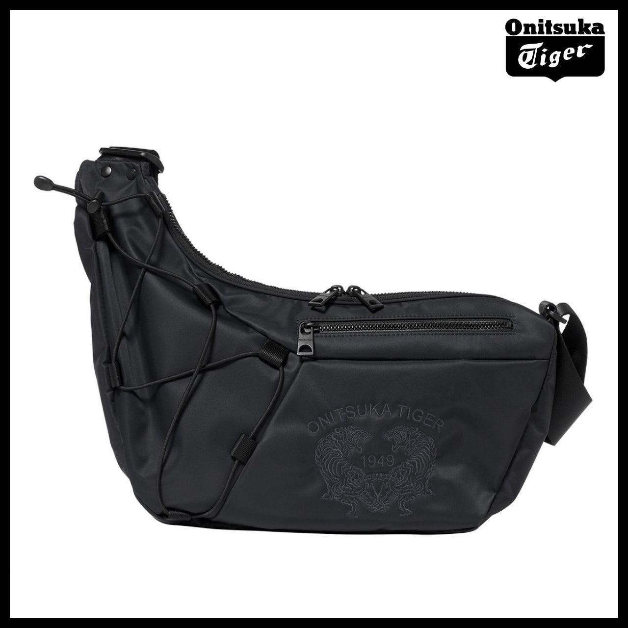 【ONITSUKA TIGER】TIGER POCKET MESSENGER BAG BLACK