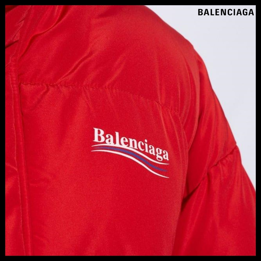 【BALENCIAGA】Cocoon Puffer Jacket Red
