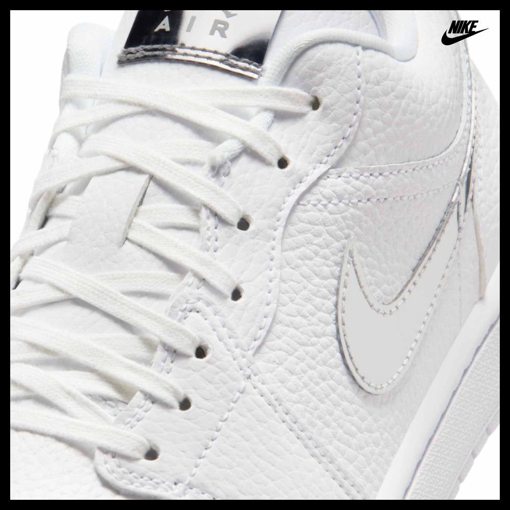 【NIKE】Air Jordan 1 Low SE W White Metallic Silver White