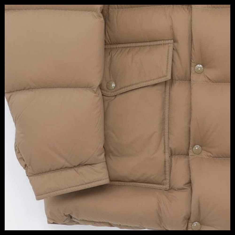 【MONCLER】Patch logo hooded padded jacket