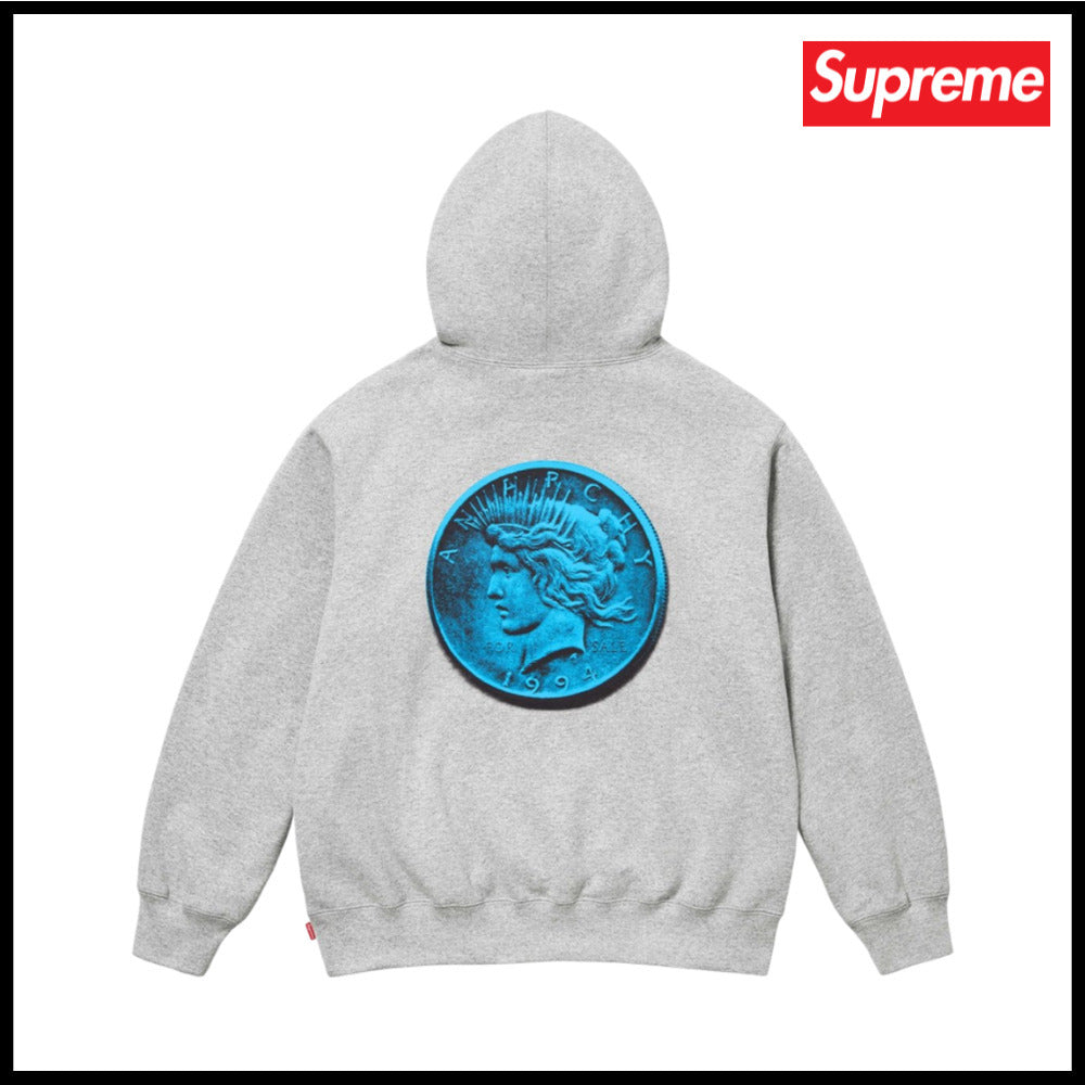 【100%正規品保証 Supreme】Anarchy パーカー ヘザーグレー