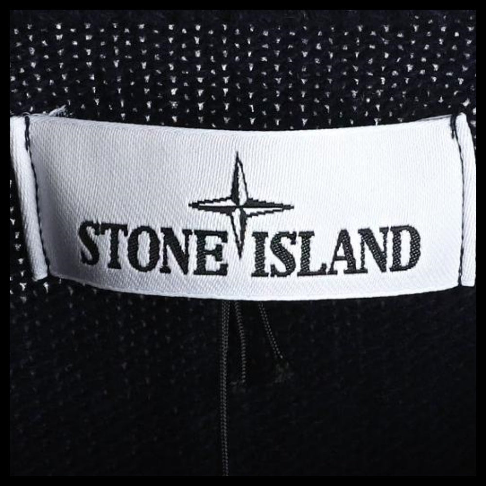 【STONE ISLAND】 Mens Wappen Patch Crewneck Knit Navy