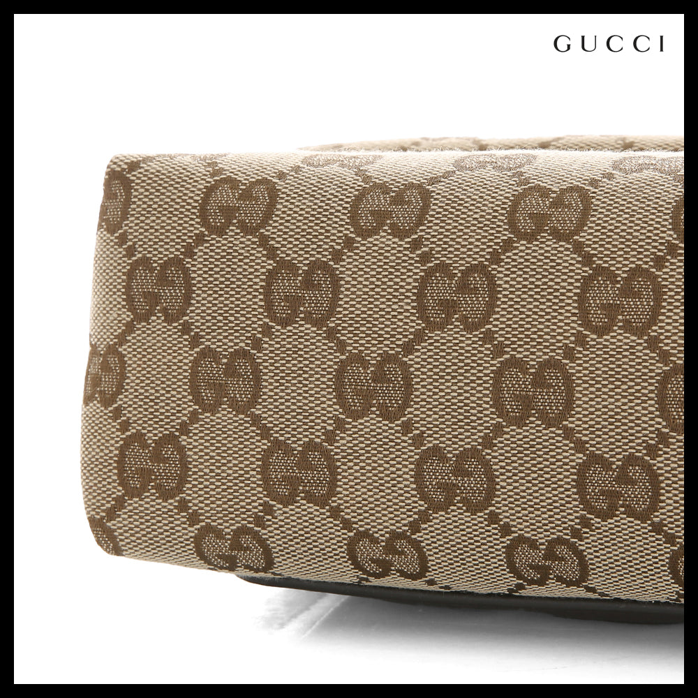 【GUCCI】GG Canvas Small Beige Crossbody Bag