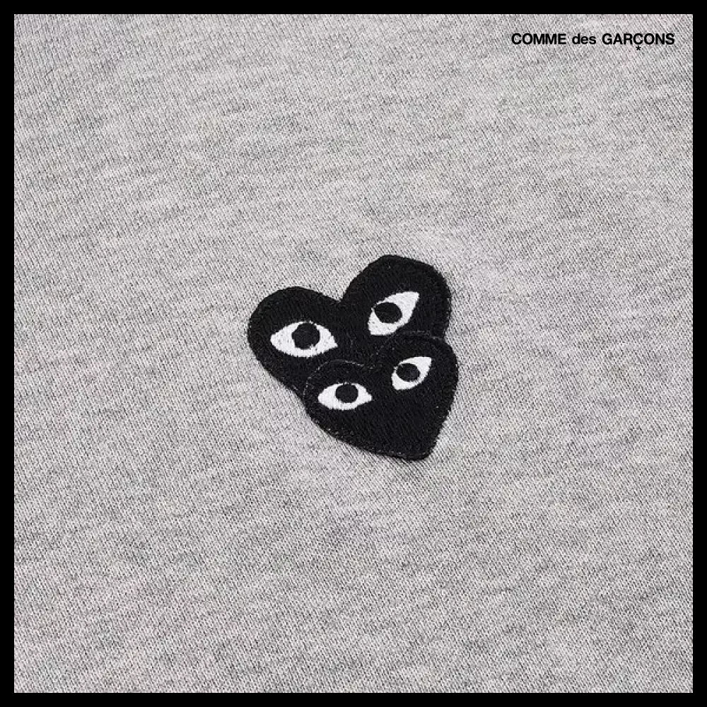 【COMME des GARCONS】FW25 Unisex Black Heart Patch Hood Zip