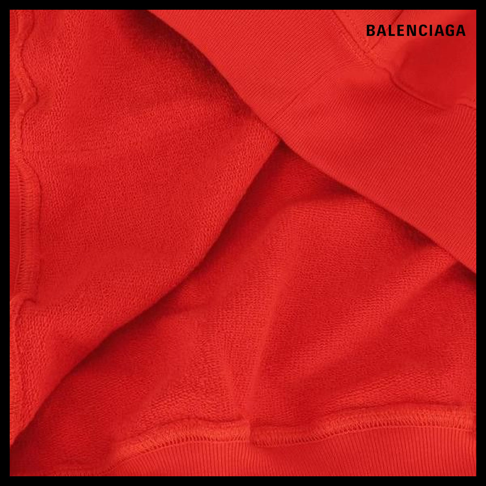 【BALENCIAGA】Unisex Political Campaign Large Fit Hoodie Red