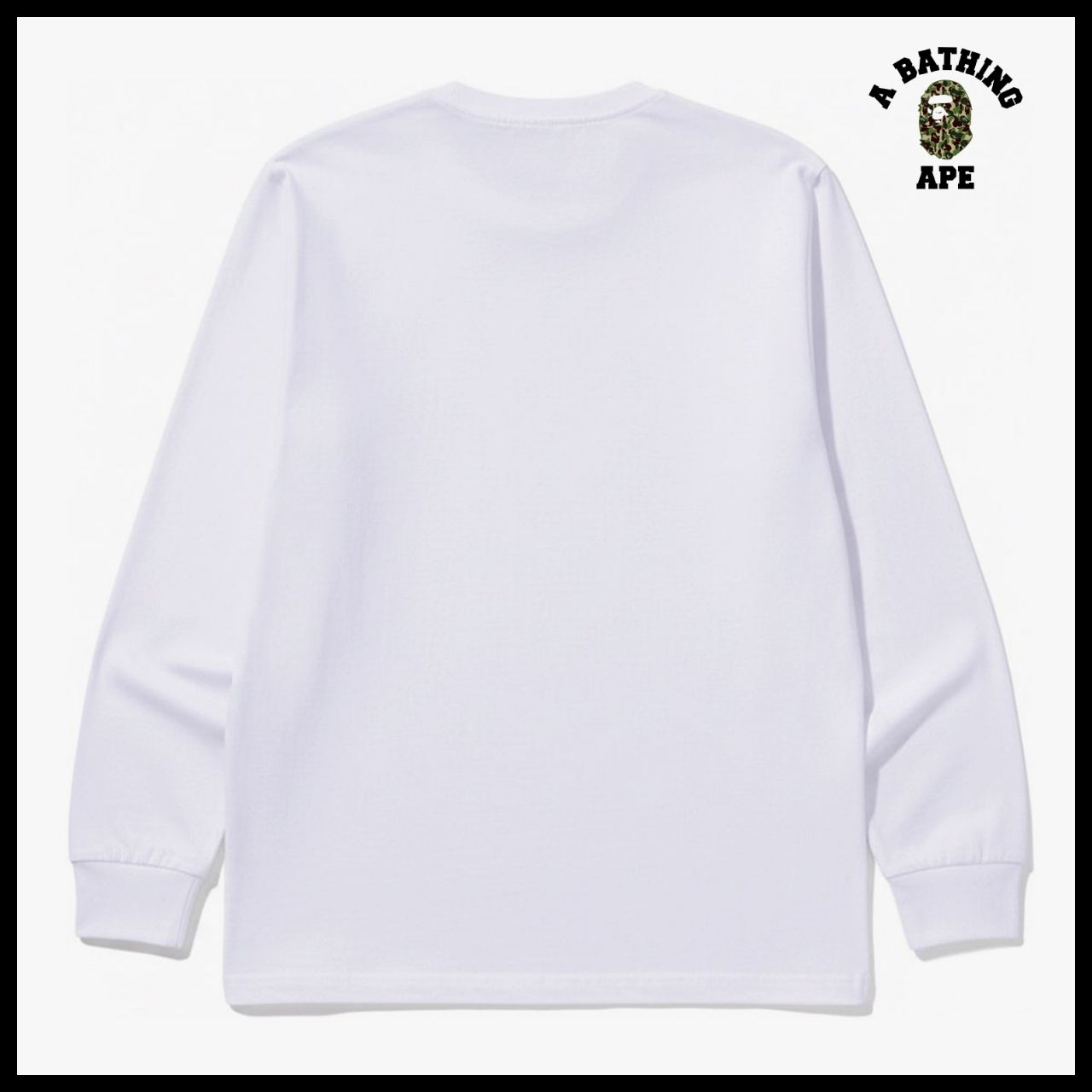 【A BATHING APE】ABC Camo College Long Sleeve T Shirt 4Color