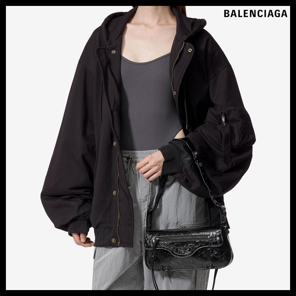 【BALENCIAGA】Le Cagole S Sling Shoulder Bag - Black