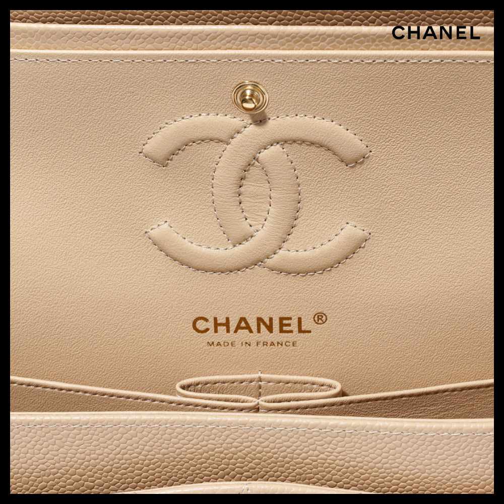 【CHANEL】Small Classic Handbag Grained Calfskin