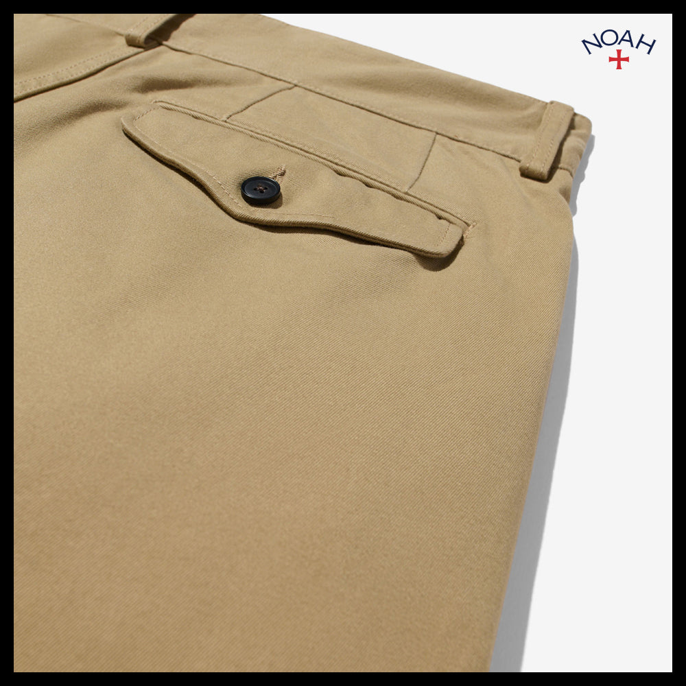 【Noah】Single pleat baggy shorts khaki