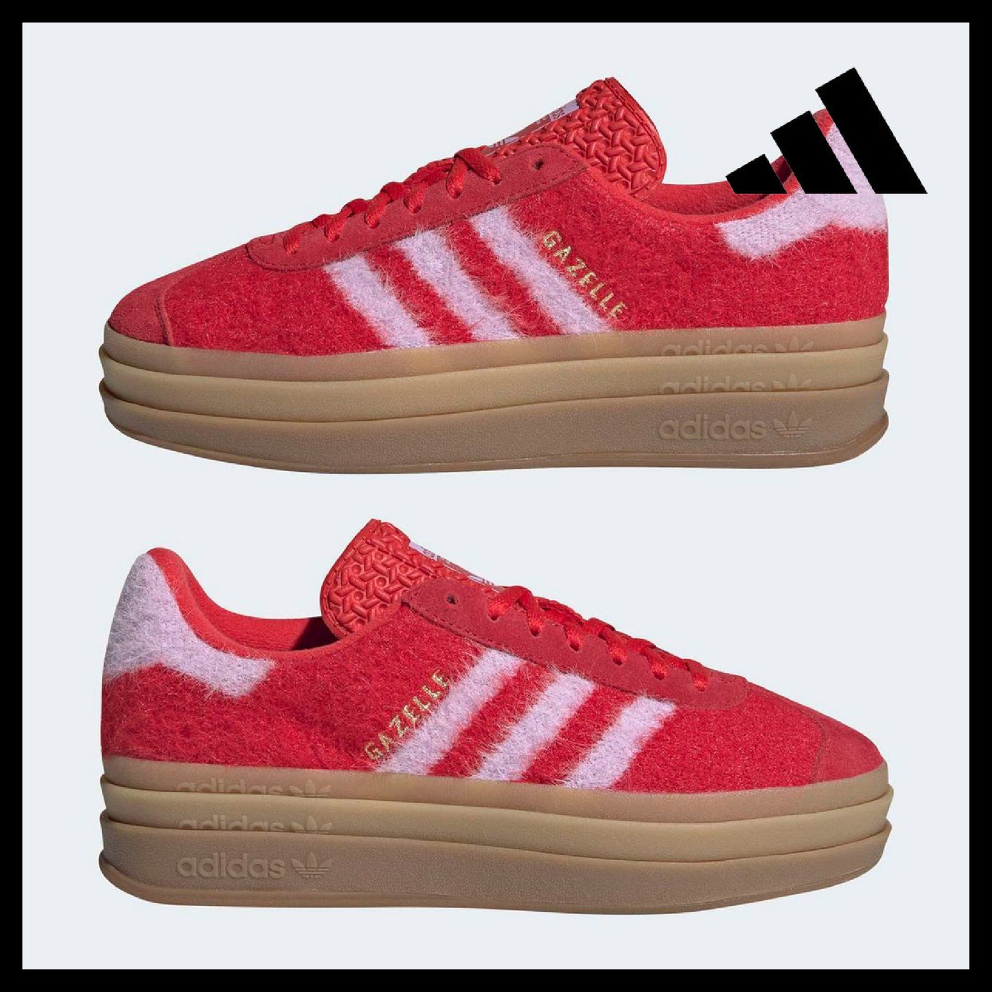 【ADIDAS】Gazelle Bold Red Pink