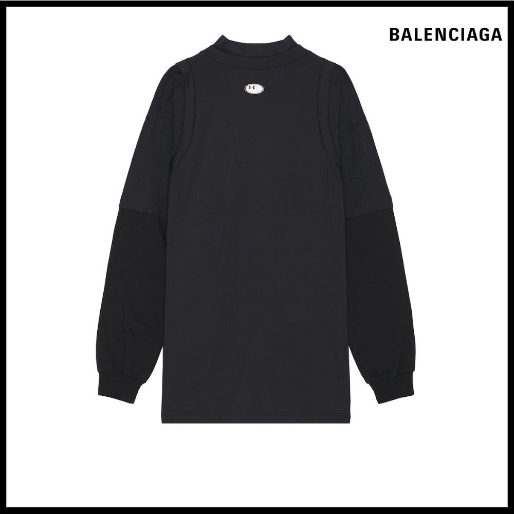 【BALENCIAGA】Under Armour Triple Layered T-Shirt Black