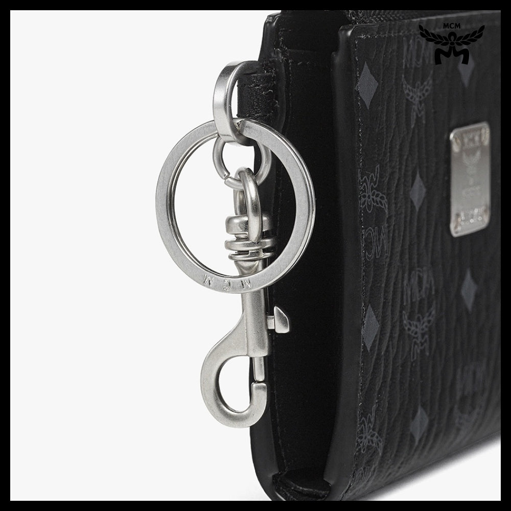 【MCM】Visetos card pouch Black