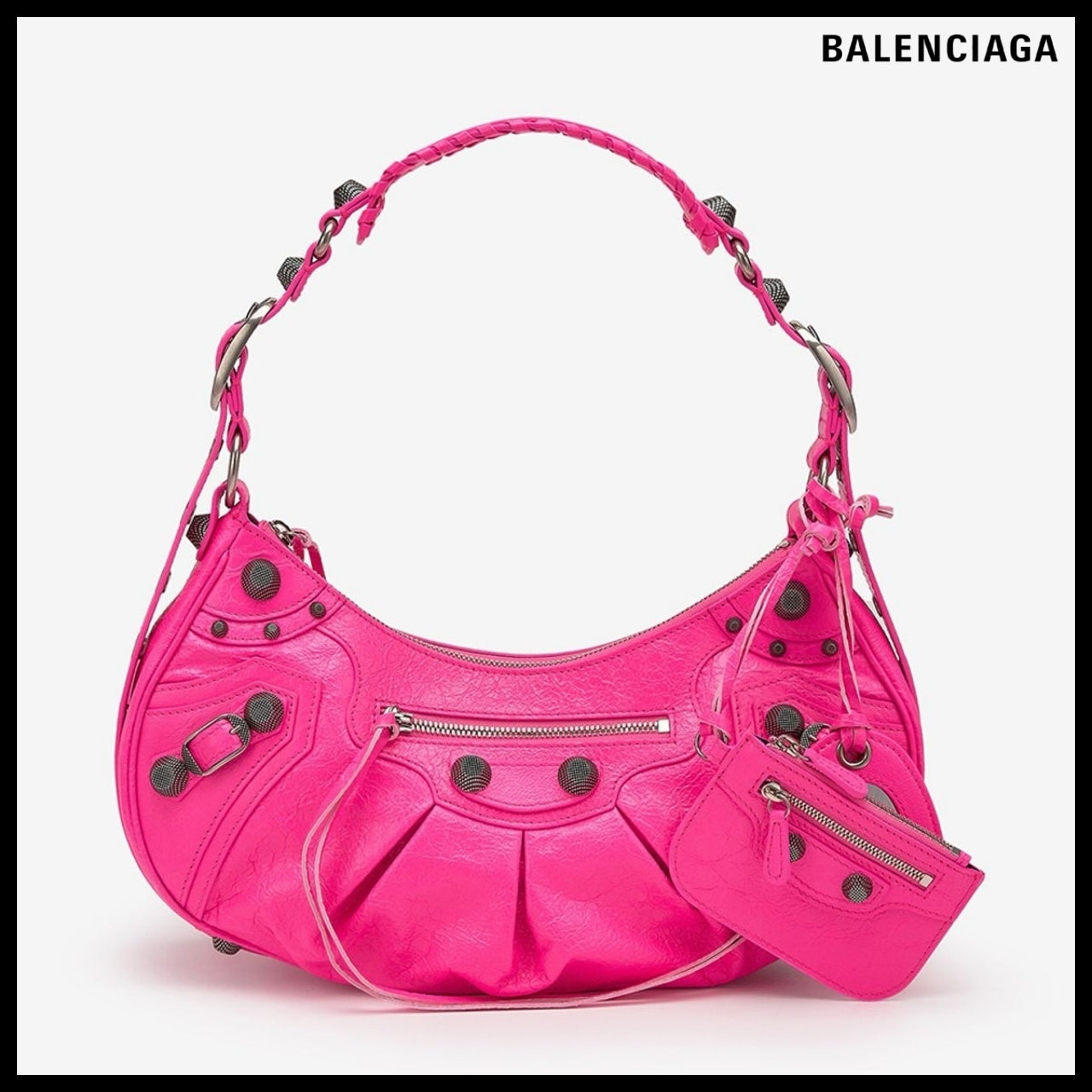 【BALENCIAGA】Le Cagole Small Shoulder Bag in Fluorescent