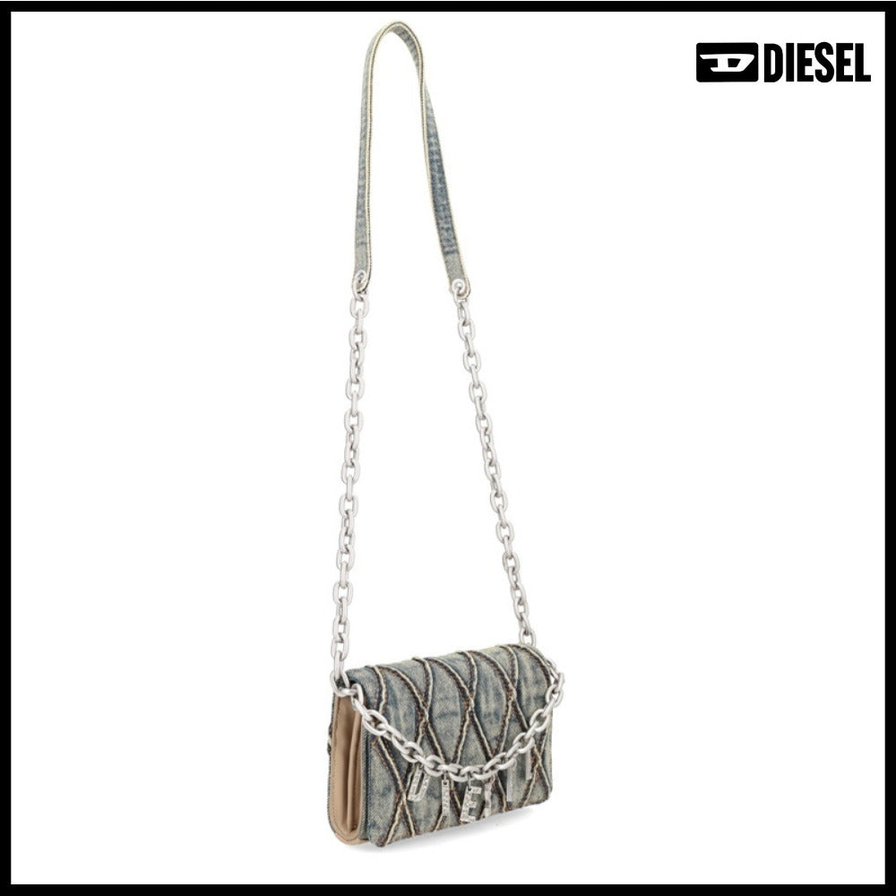 【DIESEL】Grey Utility Shoulder Bag