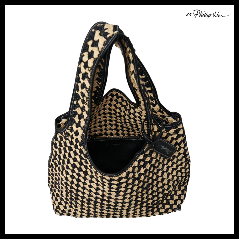 【3.1 phillip lim】Crochet Raffia Market Tote