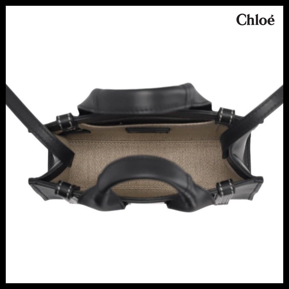 【Chloe】Woody Small Tote Bag Black