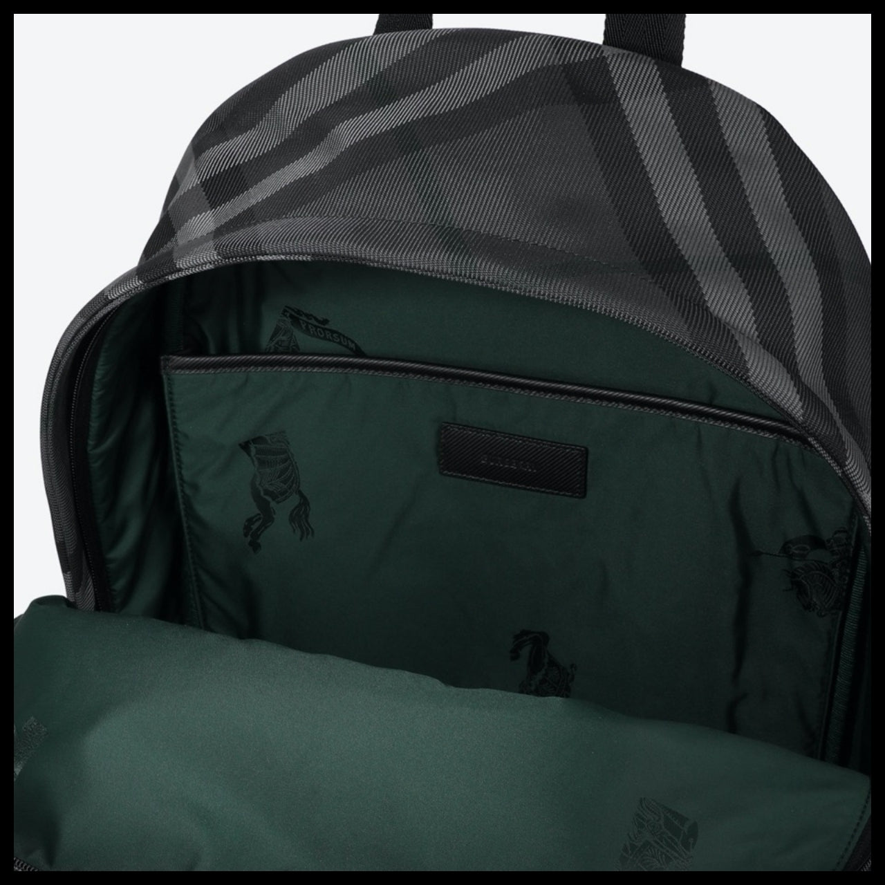 ◆BURBERRY◆ チェック バックパック Backpack Charcoal 大容量