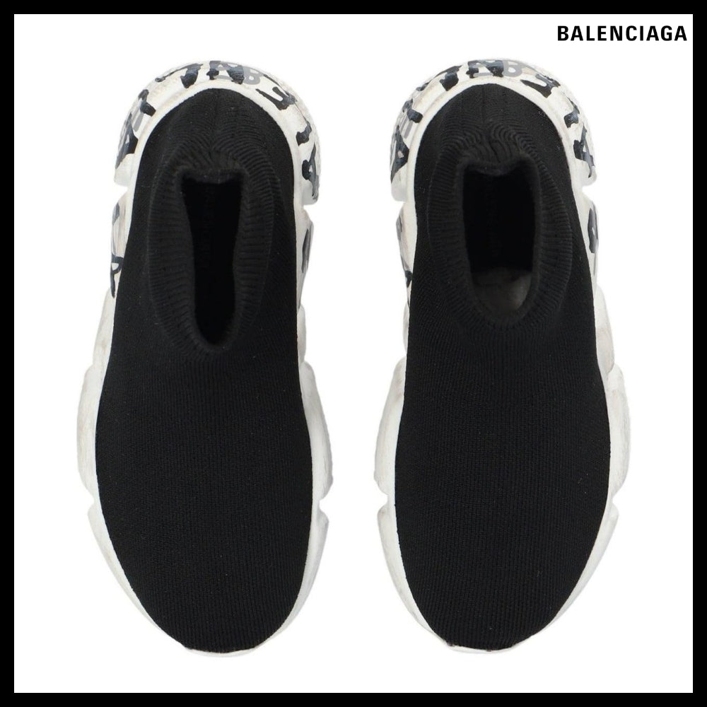 【BALENCIAGA】Speed Graffiti Recycled Knit Sneaker