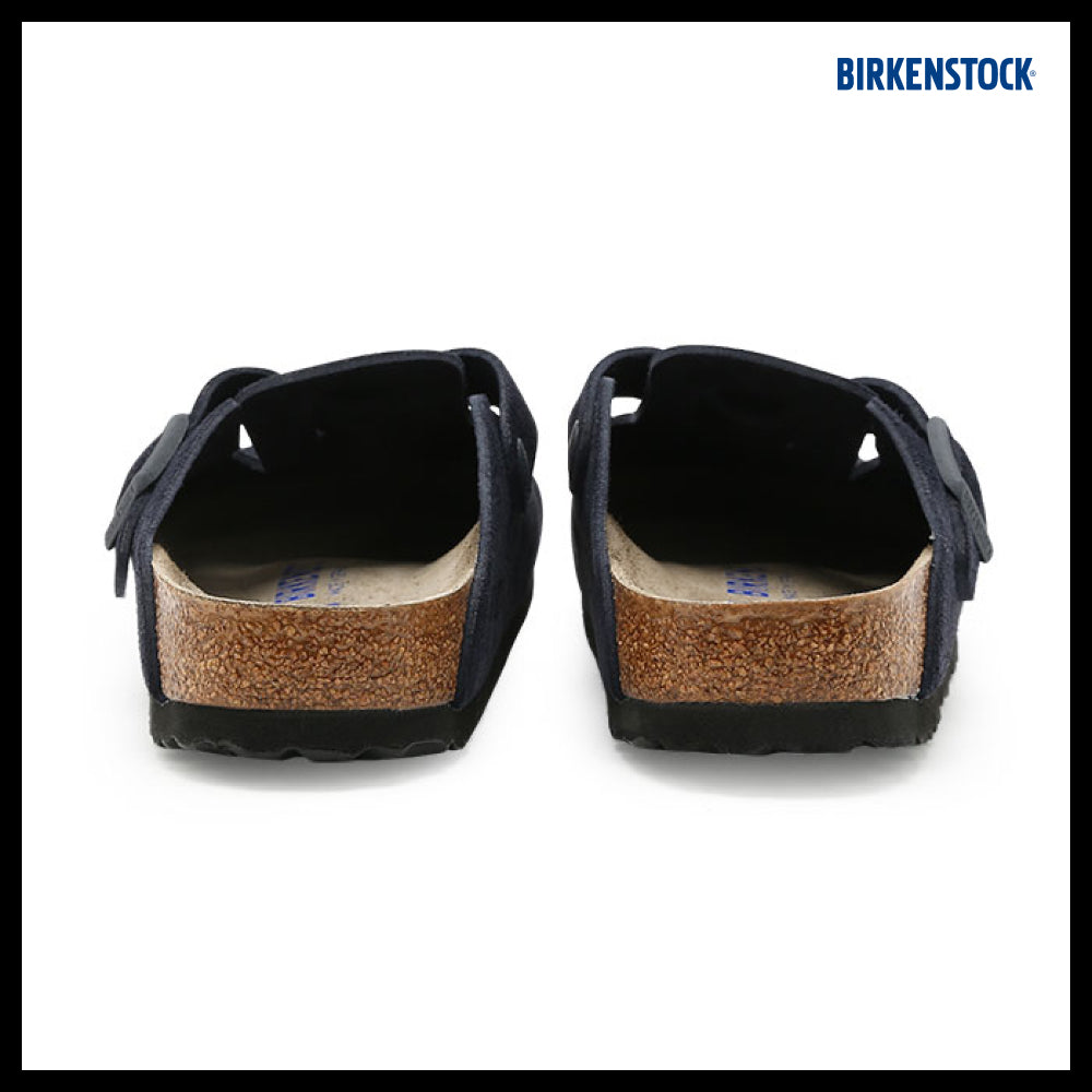 【BIRKENSTOCK】Boston BS Narrow Suede Leather Midnight