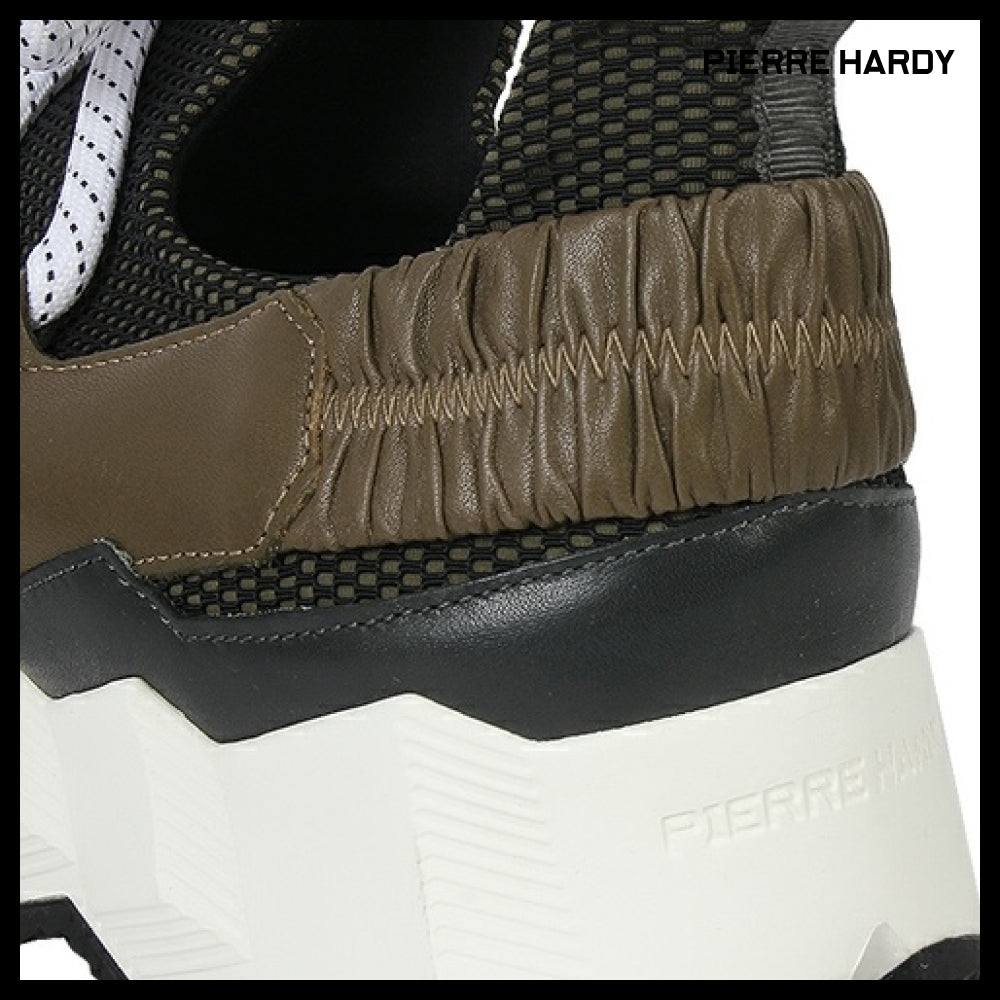 【Pierre Hardy】TREK COMET Sneakers LX01X Grey Kaki
