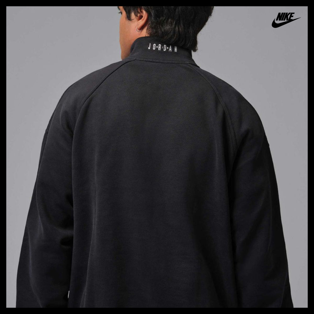 【NIKE】Flight Graphic Fleece 1/4 Zip M Black Street