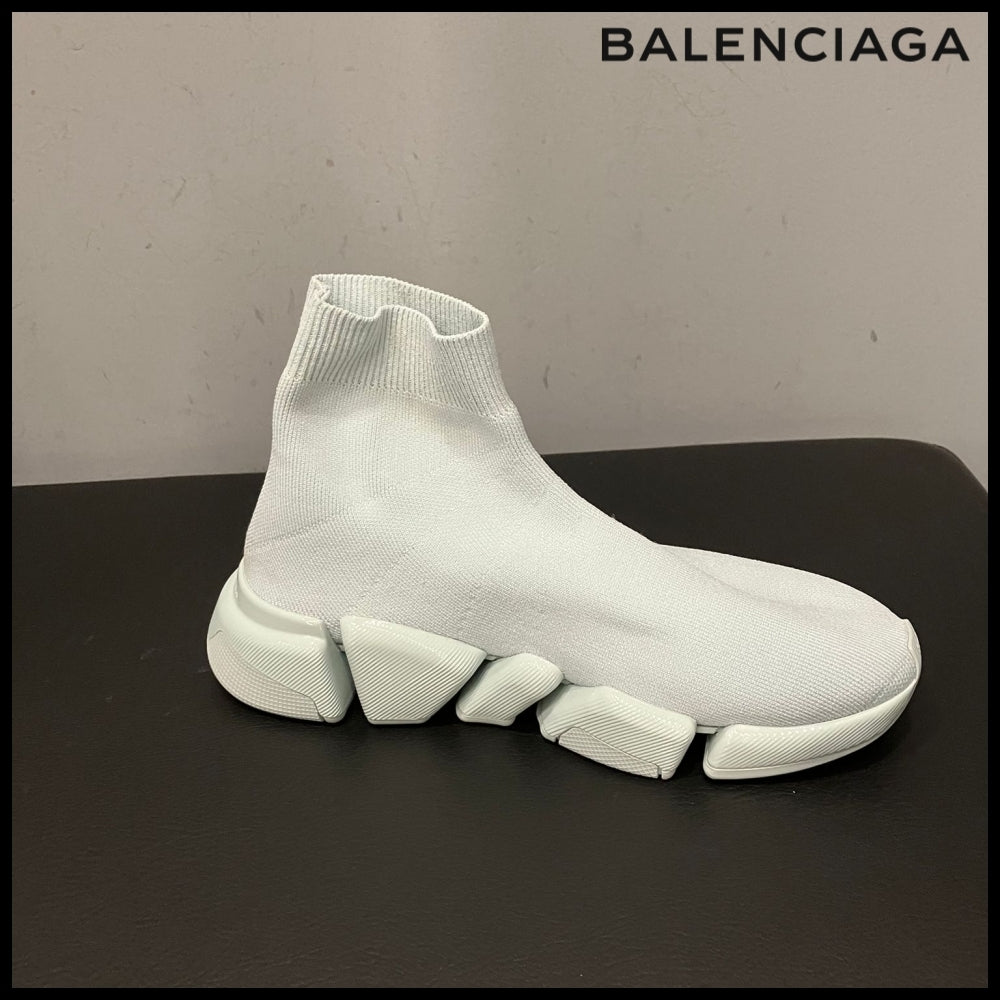 【BALENCIAGA】Speed 2.0 Light Knit Recycled Glossy Aqua