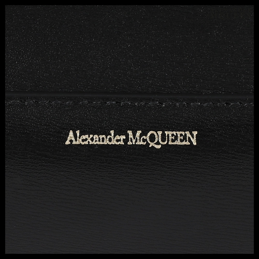 【Alexander Mcqueen】Jeweled Seal Mini Bag Black