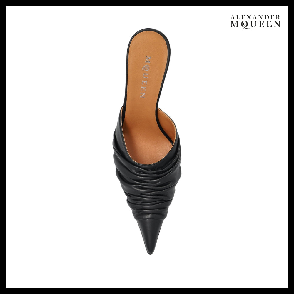 【Alexander Mcqueen】Birdee Ruched Mule
