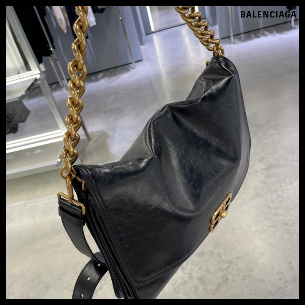 【BALENCIAGA】BB Soft Flap Bag L Black