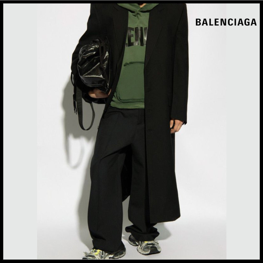【BALENCIAGA】Boxy SB Coat in Black