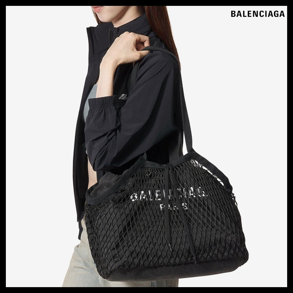 【BALENCIAGA】24/7 Tote Bag Washed Black:White