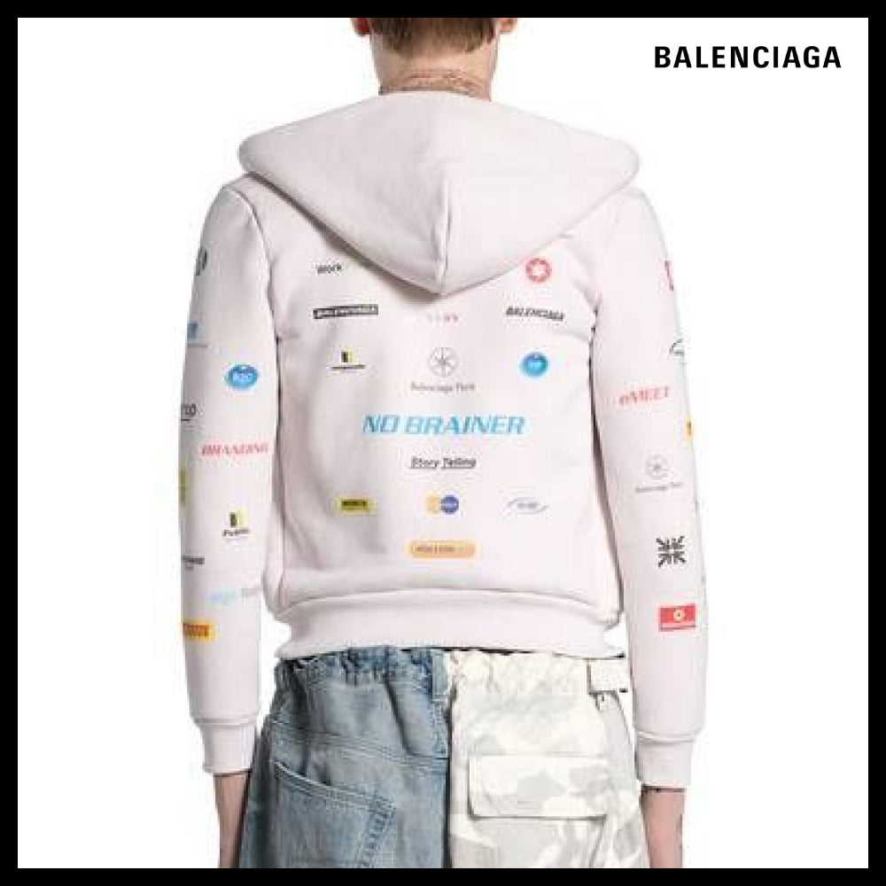 ★Balenciagaアウトレットセール★English Zip-Up Hoodie