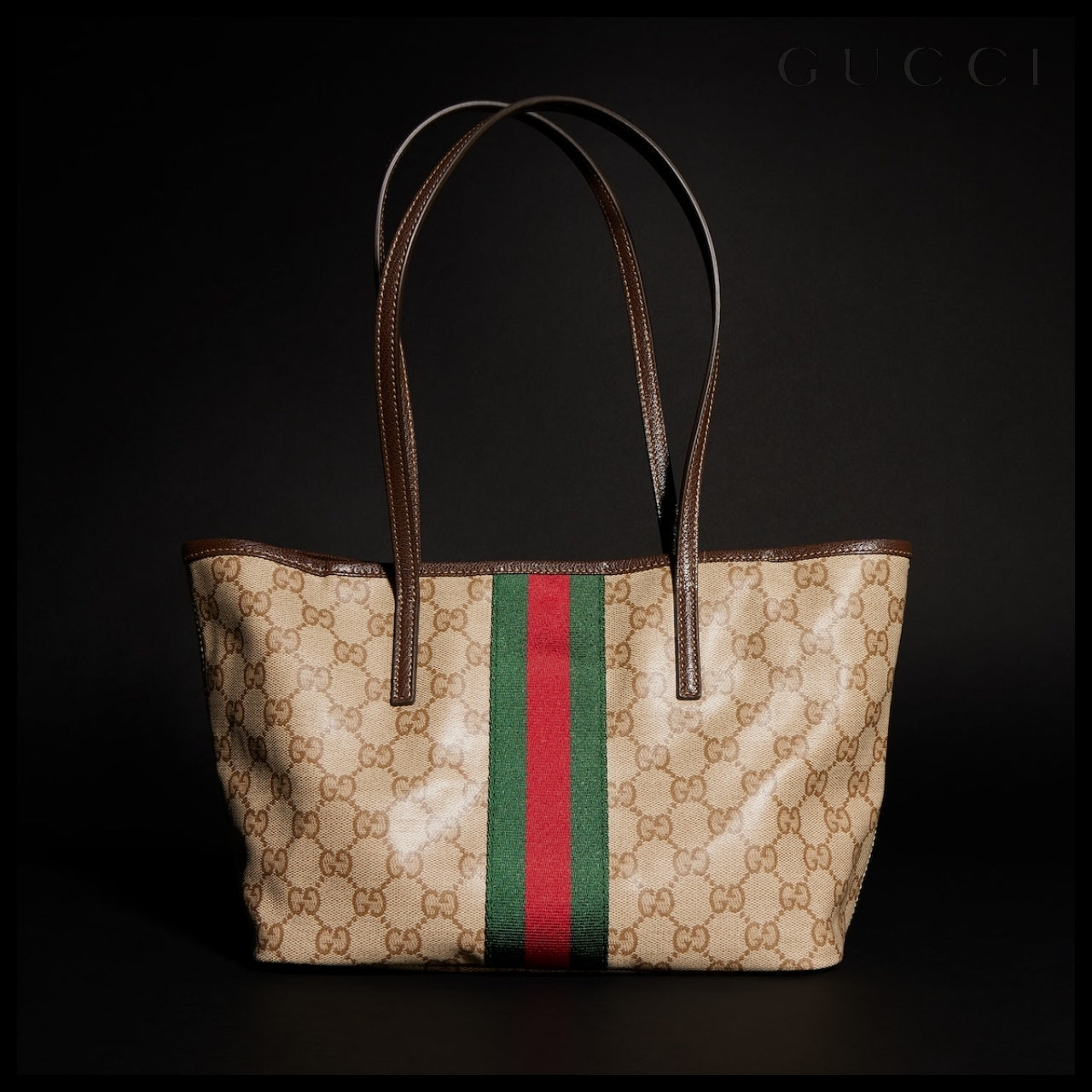 【GUCCI】Web Small Tote Bag