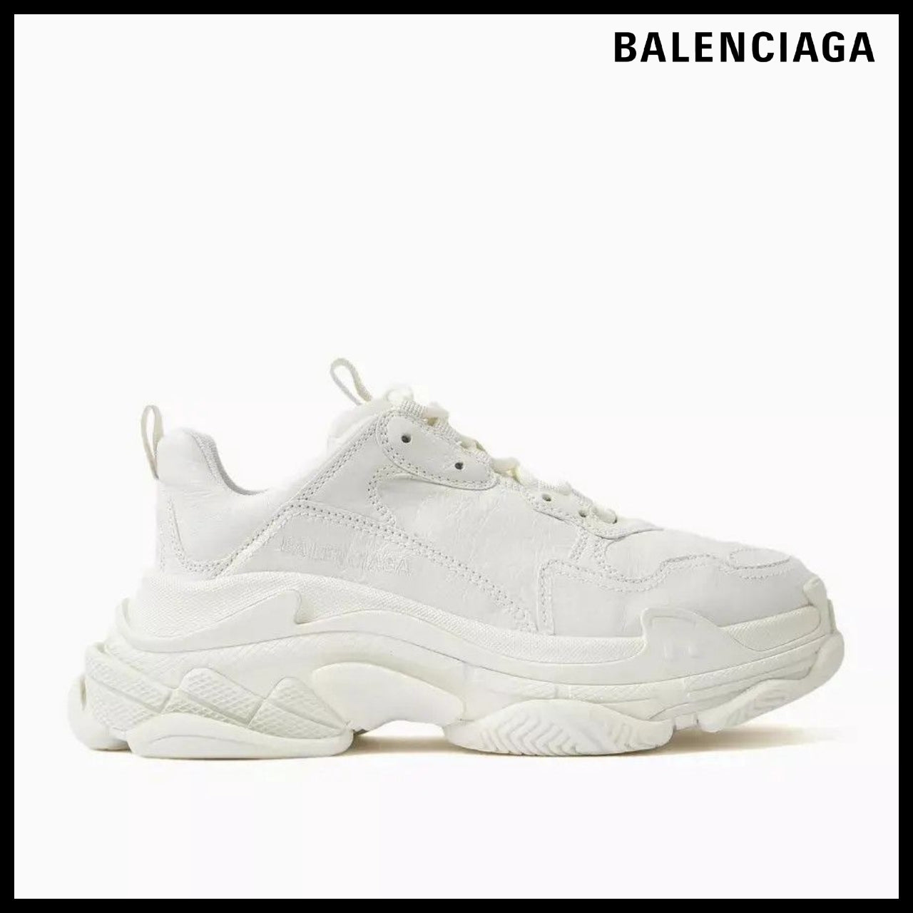 【BALENCIAGA】Triple S Sneaker In White
