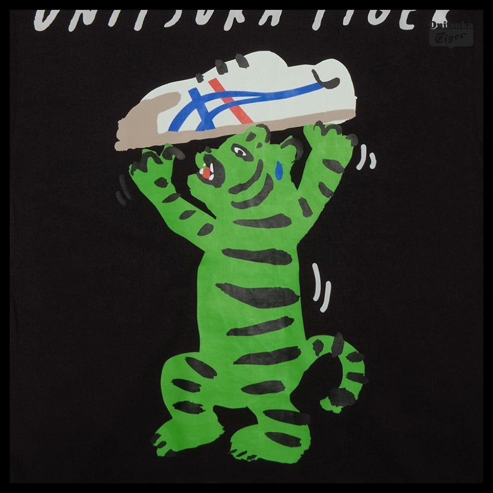 【onitsuka tiger】Oversized Graphic Short Sleeve T Shirt