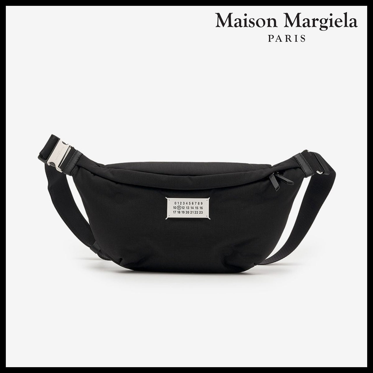 【Maison Margiela】Glam Slam Belt Crossbody Bag - Black