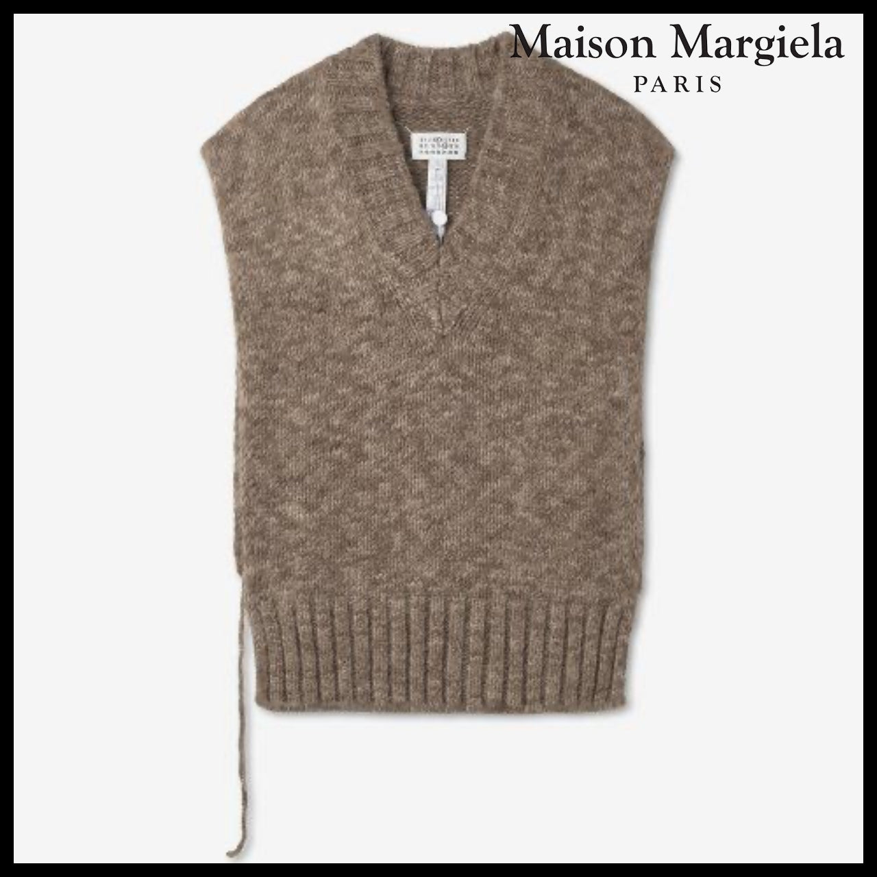 【Maison Margiela】Knit Vest - Brown