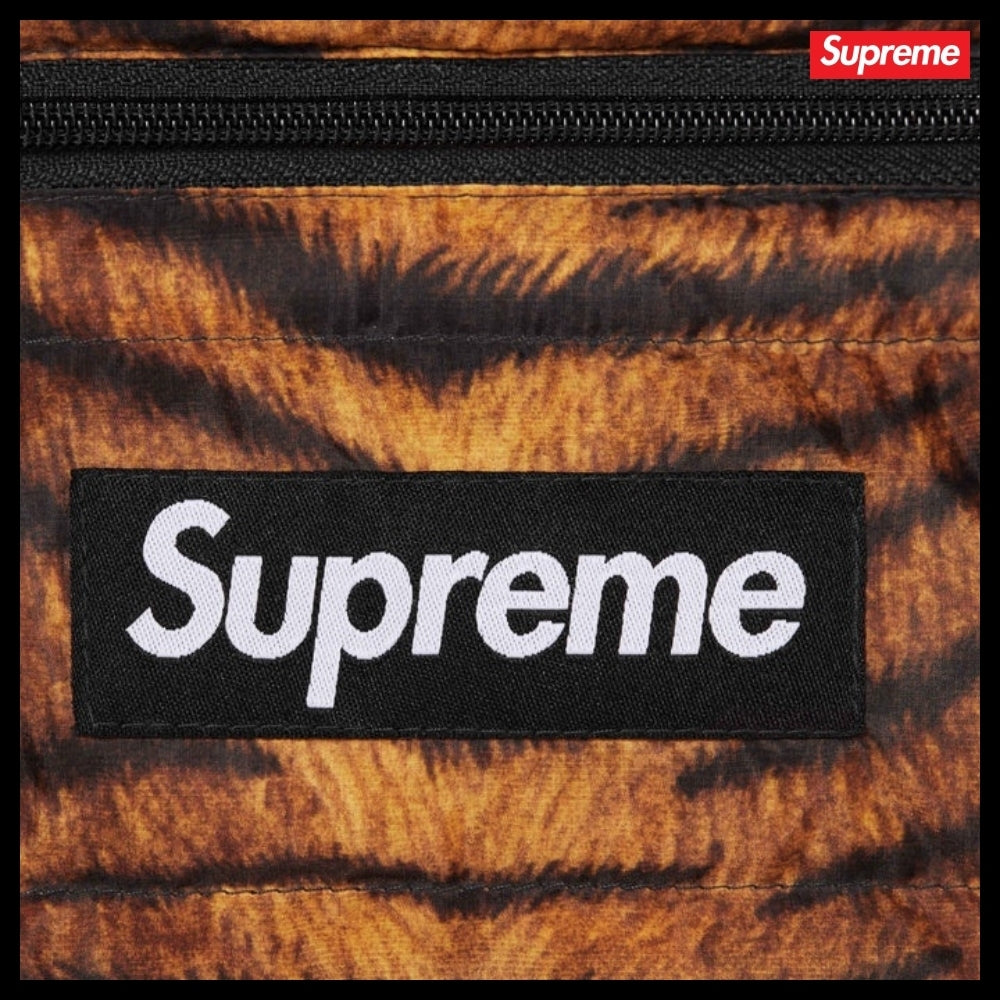 【Supreme】Micro Down Half Zip Hooded Pullover Tiger 25FW