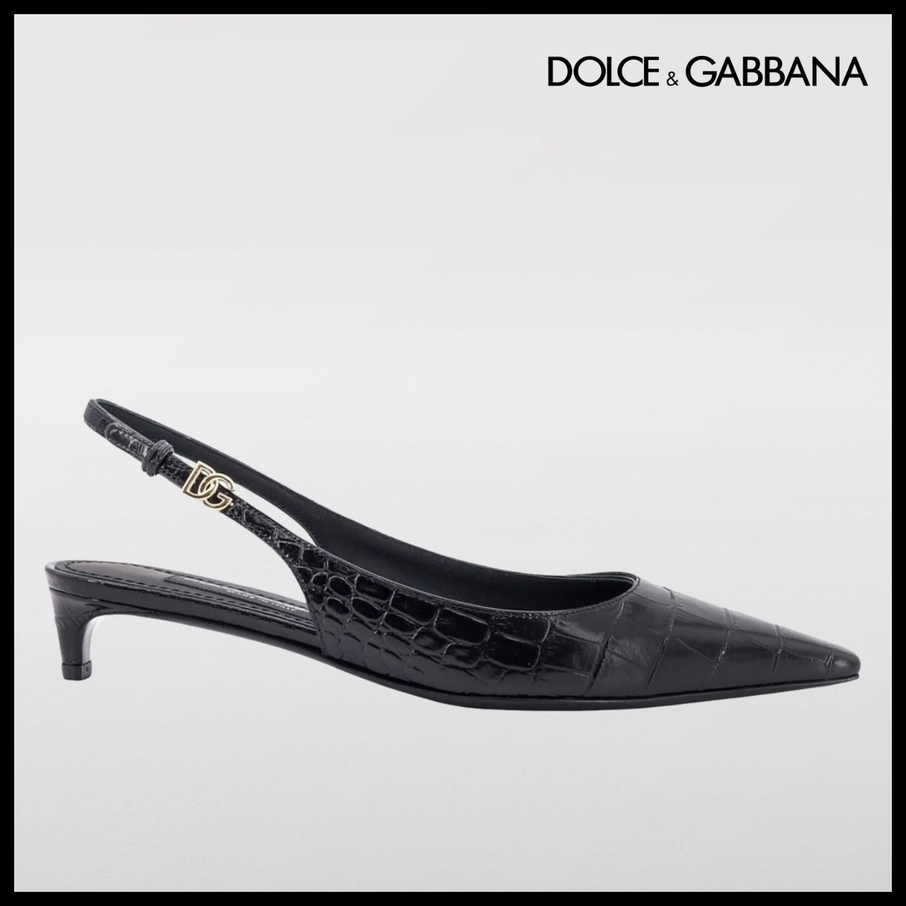 【Dolce & Gabbana】Slingback with Logo